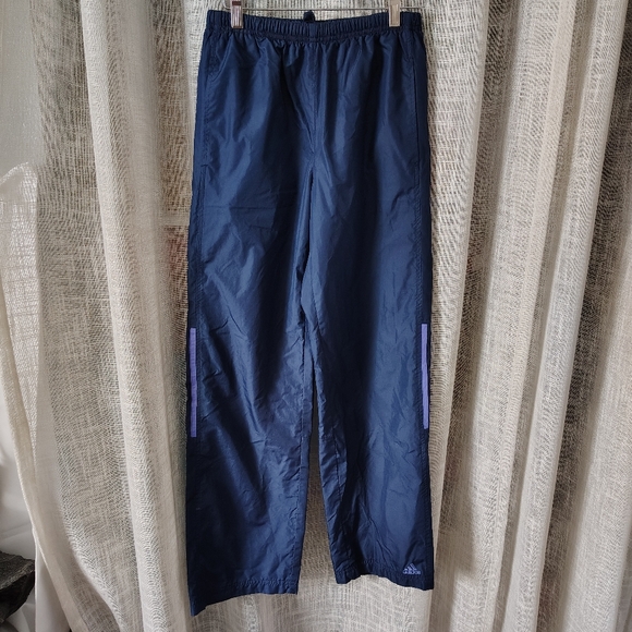 adidas Pants - 🏃‍♀️Vintage  03' Adidas Navy/Purple Lined Track Pants Women Small